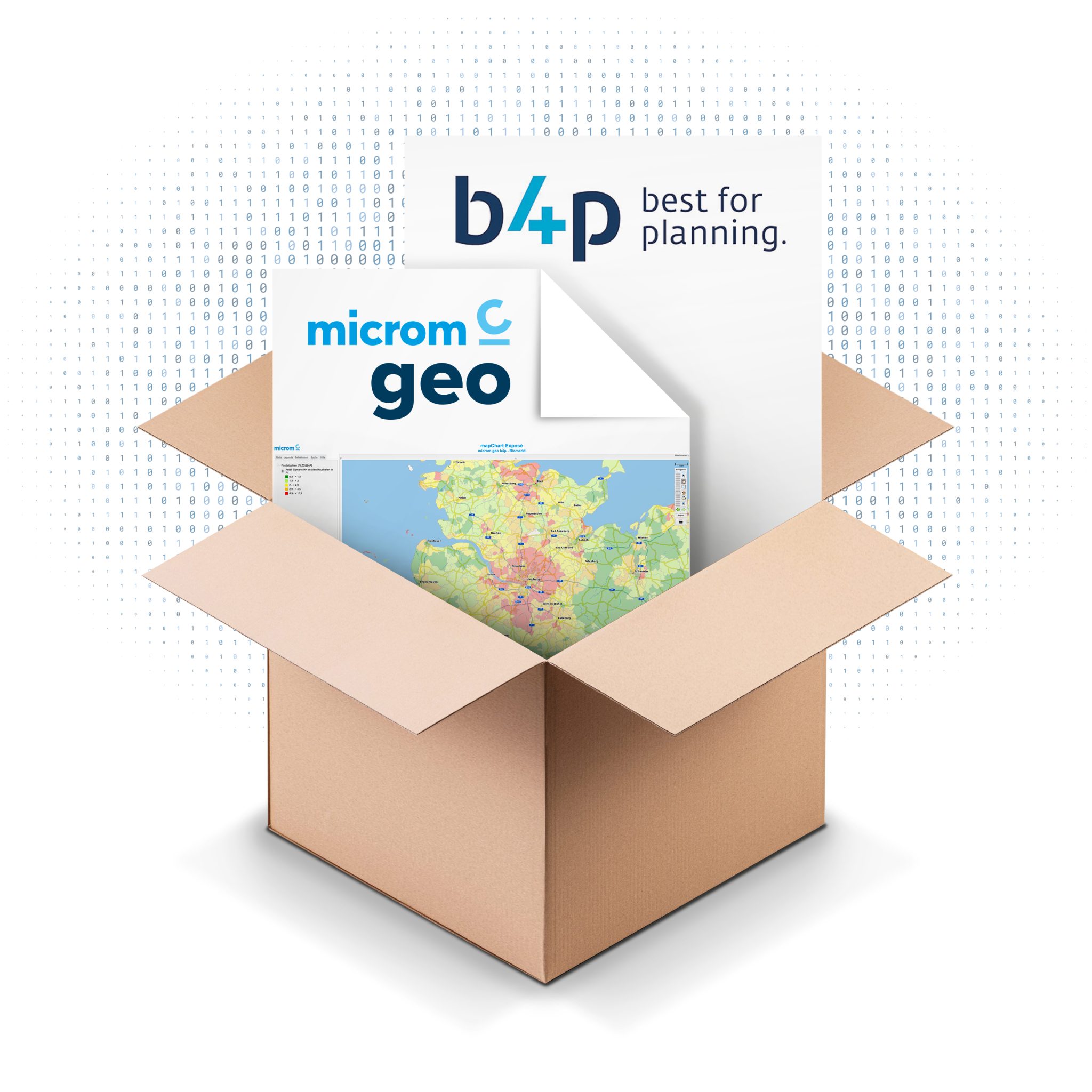 Bundle aus b4p und microm geo b4p Kurzzeitlizenz (Paket)